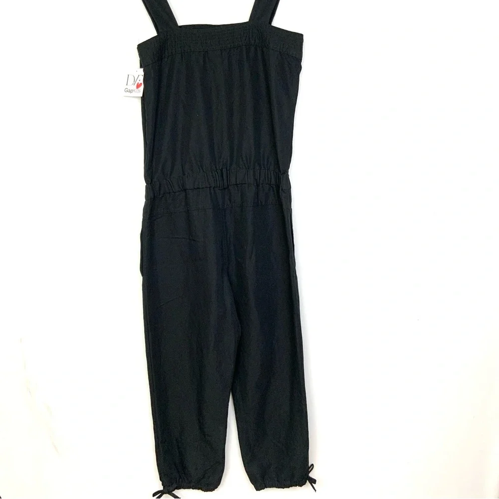 NWT‎ Diane Von Furstenberg DVF x Gap Kids Girls XXL 14/16 Black Jumpsuit Patch